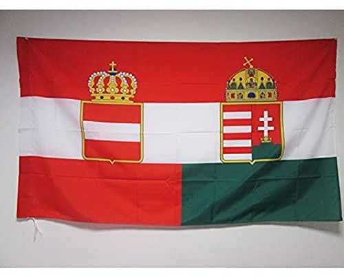 AZ FLAG - Flagge Österreich-Ungarn 1867-1918 - 150x90 cm - Österreichisch-Ungarische Monarchie Fahne 90 x 150 Cm Scheide Für Mast - Flaggen