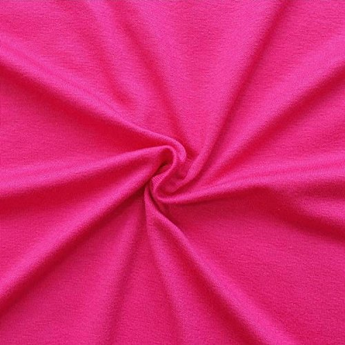STOFFKONTOR Viskose Stretch Jersey Stoff - Öko-Tex Standard, Meterware, Pink
