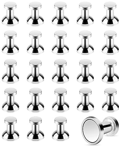 Imanes metálicos de Grado Animal, 24 Unidades de imanes magnéticos, imanes de fricción, imanes Multiuso, Sala de la Cocina o la Oficina.