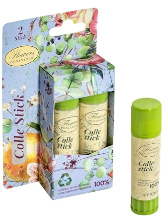 Pigna, Colla Stick, Adesione Forte, 2x8g, Facile Applicazione, Confezione da 2