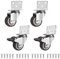 Set de 4 Roulettes Pivotantes Pour Meubles dont 2 avec Frein 32mm Petites Roulettes de Meubles - Rotation à 360 Degrés, Capacité de Charge 60kg, Petites Roulettes Pivotantes pour Meubles, Berceaux
