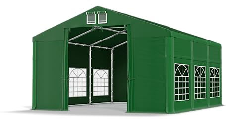 DAS Company Partyzelt 5x6x2,5m Hochzeitszelt Festzelt PVC - Zeltgarage - Lagerzelt Winterfest - Dachzelt Hartschale - Pavillon - Partyzelt - Zeltgarage - Winterzelt