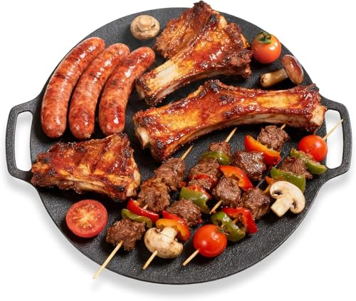 Sartén Para Parrilla Coreana, Sartén Redonda Para Parrilla De Barbacoa Premium, Placa Antiadherente Para Estufa De Gas, Fiesta De Acampada Interior Y Exterior(25cm)