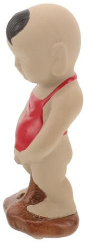 SUPVOX Ceramic Pee Boy Landscape Waterfall Circulating Pee Boy Fountain Decor for Household Decor Flower Pots Decorative Office Bonsai Lighthouse