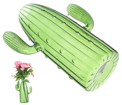 Pot De Cactus Vases Décoratifs Vase De Plante Hydroponique en Verre De Pièces Maîtresses Cactus Hydroponique De Table s en Verre des s Un Green MAGICLULU