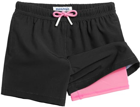 maamgic Boys Swimming Shorts Quick Dry 2-in-1 Lined Swim Trunks 2-16 Years