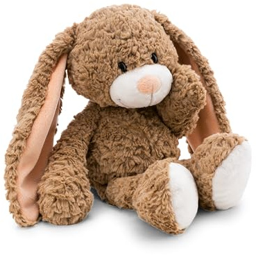 NICI Kuscheltier Hase Lopino 25cm - braun - Weiches Plüschtier – niedliches Stofftier zum Kuscheln & Spielen – tolle Geschenkidee für Kinder & Erwachsene | 62314