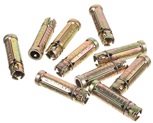 Mipcase Lot De 10 Ancrages Moletés En Acier Pour Béton Ancrages à Enfoncer 50mm Vis D'expansion Fixation Solide Pour Construction Bâtiment Et Matériaux Divers