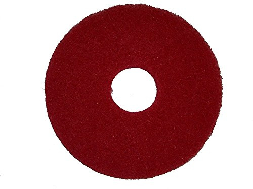 BISSELL BigGreen Commercial 437.055BG poleringsdyna för BGEM9000 enkel rörelse golvmaskin, 12 tum, röd