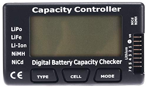 HiLetgo LiPo Life Li-Ion NiMH Nicd Cell Meter Digital Battery Capacity Meter Power Test CellMeter-7 Digital Battery Capacity Checker LiPo Life Li-ion NiMH Nicd
