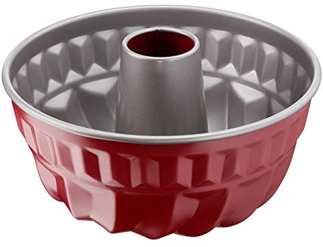 Tefal Delibake Moule A Kouglof 22 cm Acier Rouge Carbone