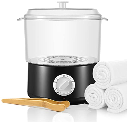 VAYOTOY Scaldasalviette Elettrico, Scalda Salviette Riscaldamento Rapido a 202 F in 5 Minuti, Scalda Asciugamani con Clip, Asciugamani per Spa/Viso/Parrucchieri/Uso Domestico