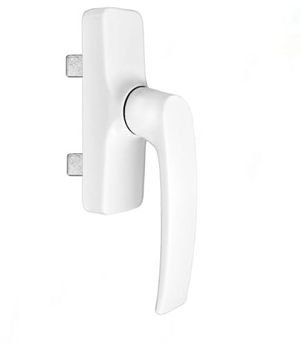 Sivenci - Manilla Abatible de Aluminio | Cremona Cuadrada Serie Europea | Maneta Apertura Interior 2 Palas | 177 x 34 x 64 | Color Blanco | Derecha