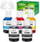 FANSHENG GI56 GI-56 Tinte kompatibel mit Canon GI 56 Tintenfehlflaschen für MAXIFY GX7050 GX6050 GX5050 GX4050 GX3050 Drucker 7700 Seiten (5 Pack 2Schwarz/Cyan/Magenta/Gelb)
