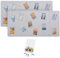 Whemyreat 2 Stück Filz Pinnwand Korkplatte,80x120cm,kleine große Pinnwand mit selbstklebender Rückseite für Wände, Memo Board,DIY dekorative Bulletin Board mit Klettverschluss und Reißzwecken,Grau