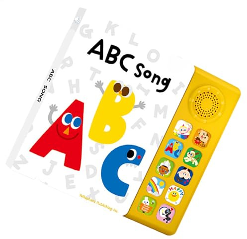 Libros musicales para niños, libro de aprendizaje musical, 10 rimas infantiles, forma divertida de aprender inglés, ayudas de enseñanza de iluminación