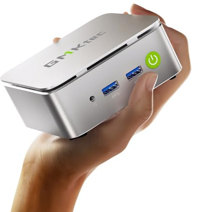 GMKtec G10 Mini PC Ryzen 5 3500U (Más Potente Que el 4300U/N150), 16 GB RAM, 512 GB SSD, LAN 2.5GbE, Ordenador de sobremesa para Oficina y hogar, Triple Salida 4K, WiFi, Bluetooth, USB-C, DP