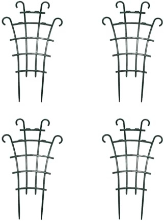 Bamworld Tutor para Monstera y Soporte para Plantas Trepadoras, Set de 4 Enrejados Apilables, Reutilizables y Resistentes para Interior y Exterior