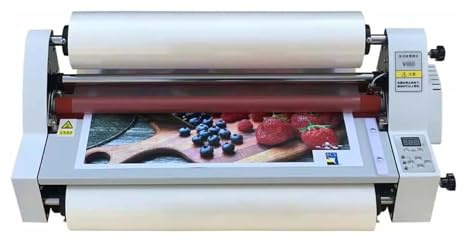 SIEEOUR Laminateur Chaud Froid 4 Rouleaux, Machine De Laminage Double Face 350mm Avec Affichage Numérique, Lamineuse Professionnelle Pour Papier Carton Pvc, Idéal Pour Bureau École Usage