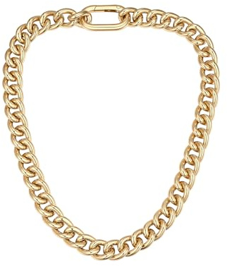 ChainsPro Collar Mujer Oro Chunky Estiloso, 13mm 16mm 23mm Ancho, 46cm 51cm 56cm Largo, Cadena Gruesa Joya de Moda para Mujeres