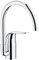 Grohe Euroeco Spültisch -Einhebelmischer, Metallhebel 120 mm, verchromt 32786000 Chrom hoher Auslauf