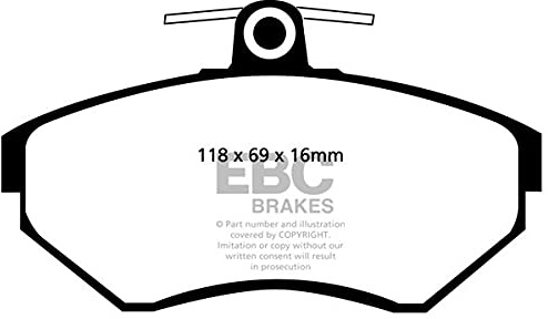 EBC Brakes DP41112R Yellow stuff Brake Pads