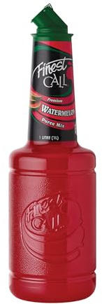 Finest Call Watermelon Puree Mix | Real Fruit | Cocktail Ingredient | 1 Litre Bottle | Easy Pour | Bar Essential | Premium Ingredients | Cocktails, Drinks, Desserts