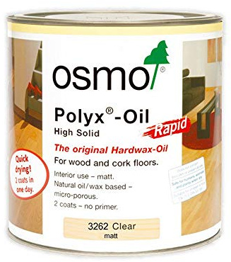 OSMO 3262C Polyx Hartwachsöl Rapid, farblos, matt, 0,75 Liter