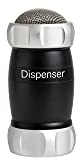 Marcato Spargi Zucchero a Velo, Settaccio da Cucina, Spargicacao in Polvere, anche per Farina e Spezie, in Alluminio, Made in Italy. Modello: Dispenser, Nero