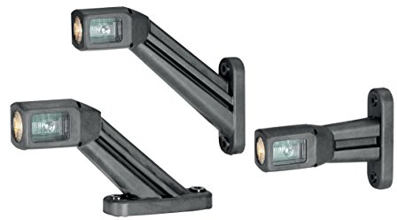 Hella 2XS 011 769-021 Umrissleuchte - Begrenzungsleuchte - Anhänger - LED - 12/24V - ECE/ADR/GGVS - Kabel: 500mm - Stecker: EasyConn - 2-polig - rechts/seitlicher Anbau