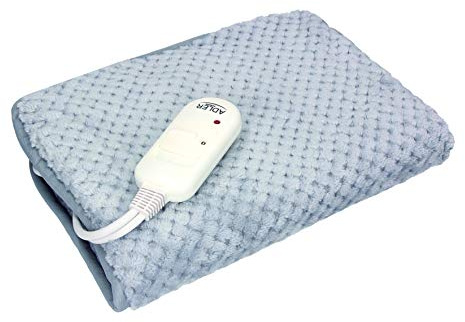 ADLER AD 7415 Almohadilla Térmica Eléctrica Cojín para Cervicales, Cuello, Espalda, Lumbar, Manta Eléctrica 30 x 40cm, Mando con 2 Niveles Temperatura, Lavable, 80W