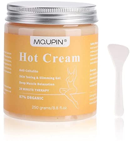 Crème de massage anti-cellulite MQUPIN, crème raffermissante pour masseur anti-cellulite active la peau, crème brûle les graisses pour la taille, le ventre, les jambes et d'autres parties(250g)