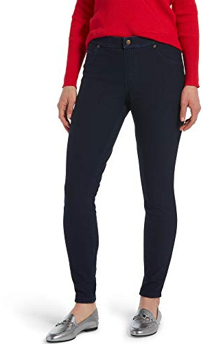 HUE Legging en Jean doublé en Polaire Ultra Doux, Encre lavée, XL Femme