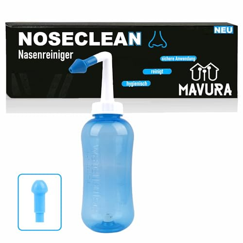 PHS Premium Douche nasale Rinçage nasal Nettoyant nasal Nettoyage nasal Allergie rhume (bleu)