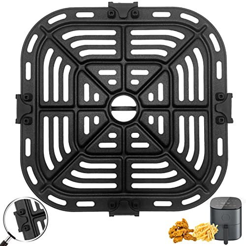 ZuKaYeHome Air Fryer Replacement Grill Pan Fit for COSORI Air Fryer 5 QT, Air Fryer Rack Replacement Parts Accessories Grill Plate Crisper Plate Tray, Non-Stick, Dishwasher Safe