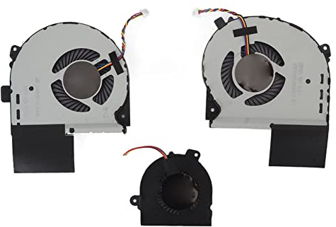 Cuifati 3pcs CPU Cooler Replacement for Asus ROG STRIX GL703GS, GL703GS DS74, GL703 Laptop, 4 Pin Laptop Internal Fan