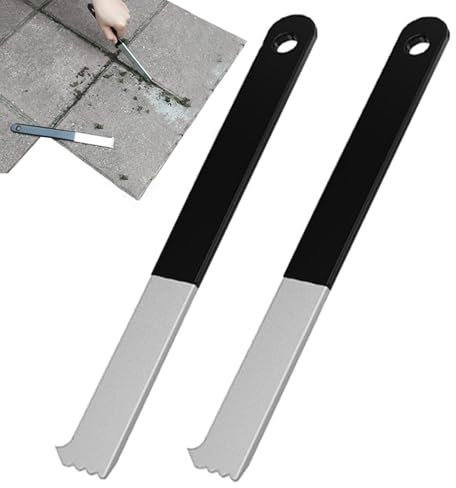 Attrezzi per finitrice, 2 estrattori portatili in metallo, sollevatore per pavimentazione da giardino, strumento di rimozione della pavimentazione del patio, raschietto per marciapiedi, strumento per