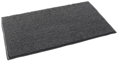 casa NOVA Badematte - 50 x 80 cm - Anthrazit - waschbar - mit Anti-Rutsch-Beschichtung