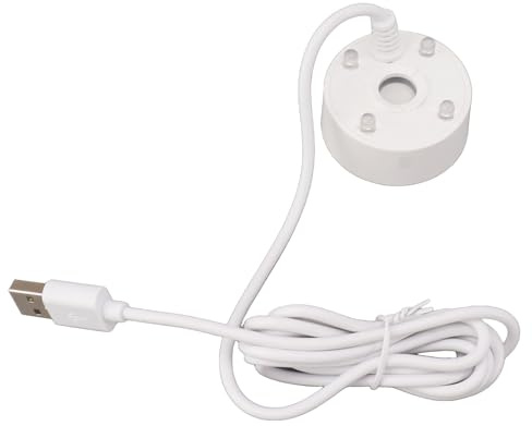 Small Fog Maker Machine, Mist Maker for Water Fountain Rockery Fish Tank with 400mL Per Hour Output, Mist Effect for Halloween Ambiance Indoor Outdoor Use (White)