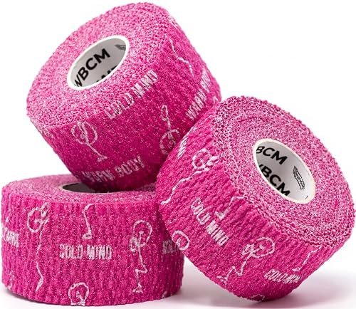 WARM BODY COLD MIND Lifting Thumb Tape pour haltérophilie | 3,8 cm x 6,3 m | Ruban Hook Grip pour salle de sport, powerlifting, soulevé de terre, musculation, enroulement athlétique doigt