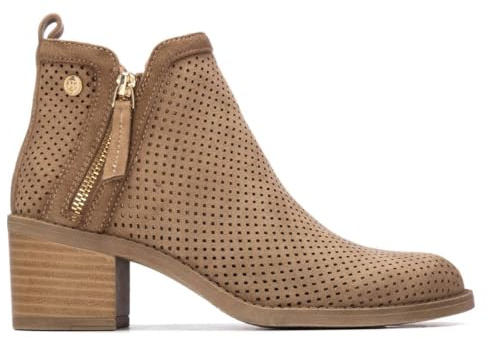 XTI - Botas Camperas Mujer Beige - Calzado Cómodo y Versátil - Moda casual - Modelo 14503702 (Talla 38)