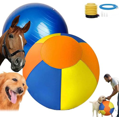 Pelota de pastoreo para perros y caballos, bola de pastoreo gigante para Border Collies de 10/18/22 pulgadas, pelota de entrenamiento inflable resistente a pinchazos, juguete impermeable duradero para