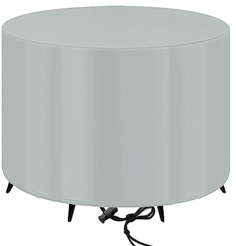 Funda para Muebles de Jardín Redondo,Personalizados Funda Mesa Exterior Impermeable, Conjunto Jardin Exterior, Protectora para Muebles de Jardín, Oxford 420D Cubierta de Mesa para Muebles Grandes