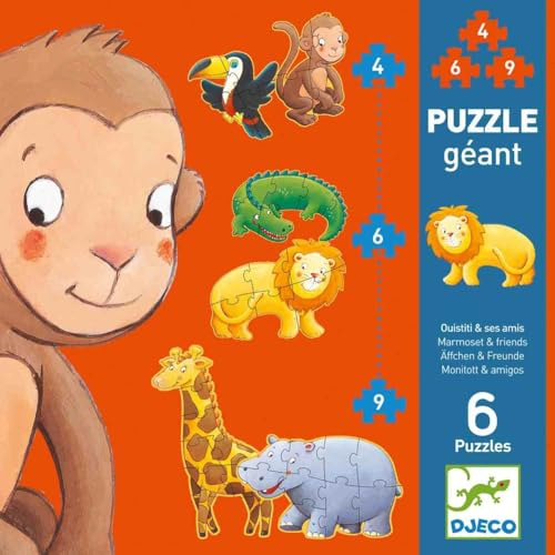 Djeco DJ07114 Progressive Puzzles, gemischt