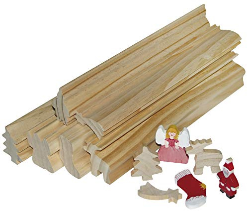 Eduplay 210048 Profilholz Weihnachten, 6er Set