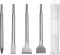 HPMAISON SDS Plus Meißel Set, 4 tlg SDS Plus Hammer Meißel Set, mit Fliesenmeißel - Stein- u. Beton-Meißel Satz - verpackt in einer praktischen Drehbox