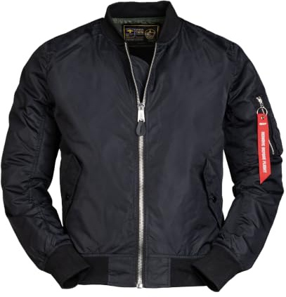 Mil-Tec US MA1® flygarjacka sommar svart, Schwarz, XL