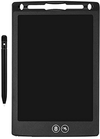 Eighosee Pizarra de escritura a mano LCD de 10 pulgadas que borra parcialmente para niños, tablero electrónico portátil con bolígrafo (negro)