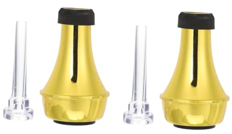 ifundom 2sätze Trompeten-dämpfer Mit Übungsdämpfer Und Mundstück Trompeten-zubehör Für Geräuschloses Üben Design Langlebig Und Benutzerfreundlich