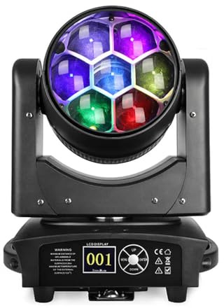 Betopper Lyre Led DMX RGBW DJ Jeux de Lumière Lyre Beam Mappage de Pixels